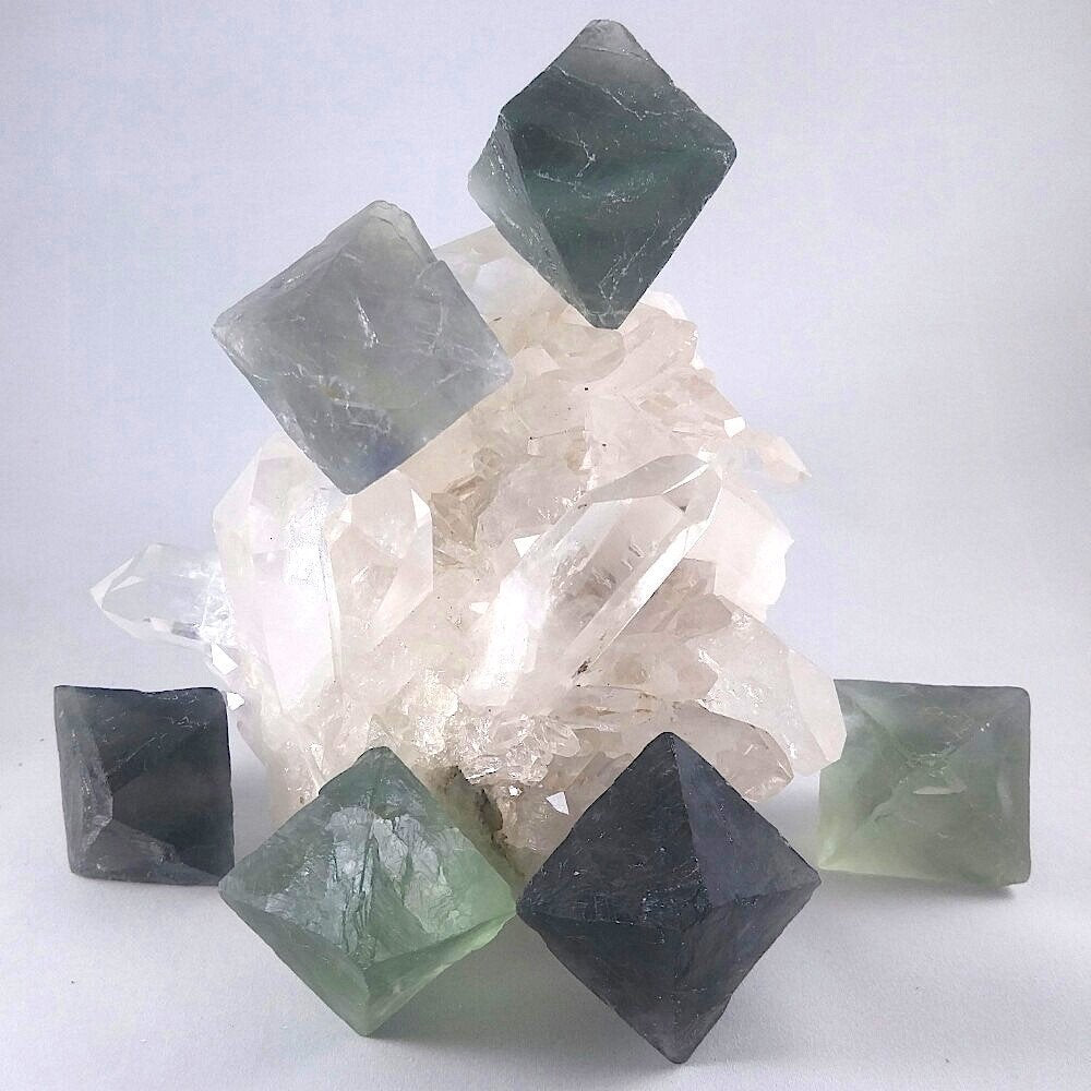 fluorite octahedron large crystal