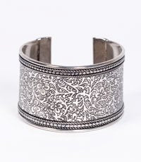 metal impression cuff bracelet