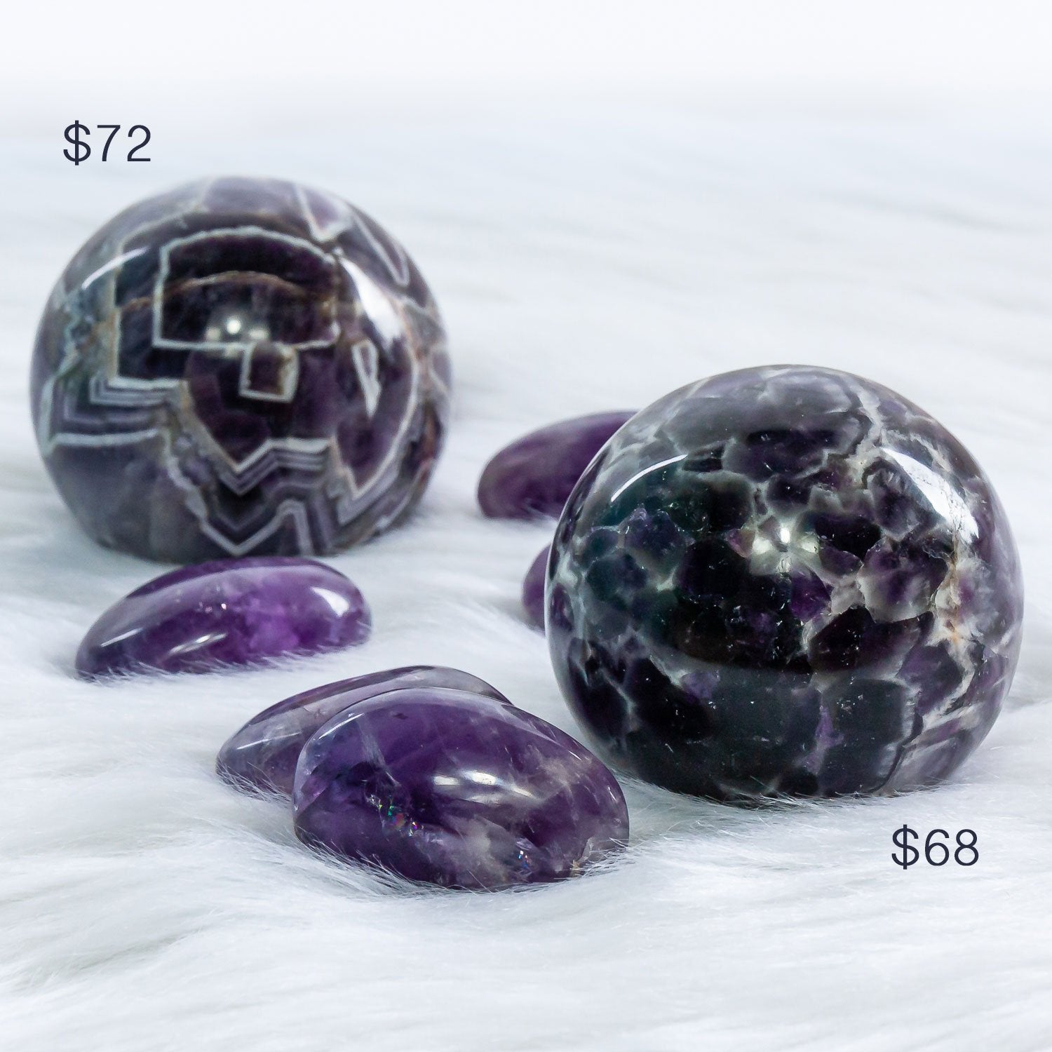 amethyst chevron crystal spheres with prices.