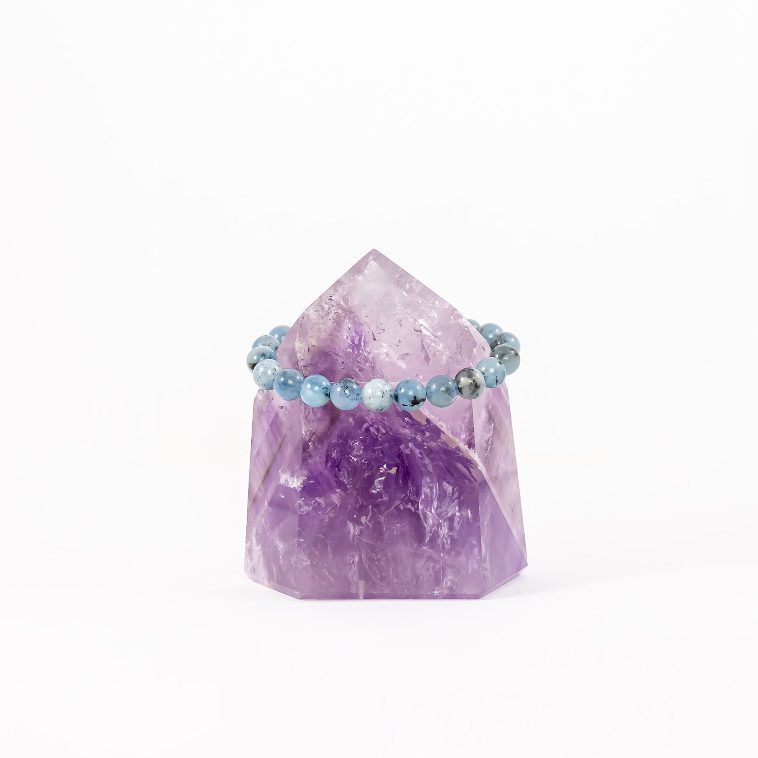 aquamarine calm + courageous bracelet