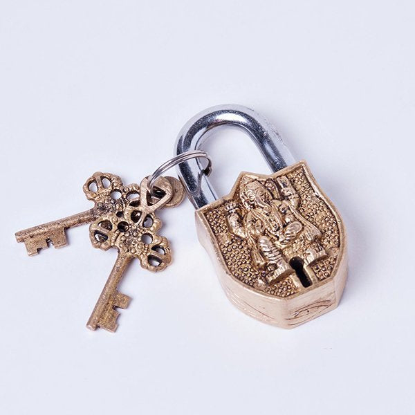 ganesha brass lock