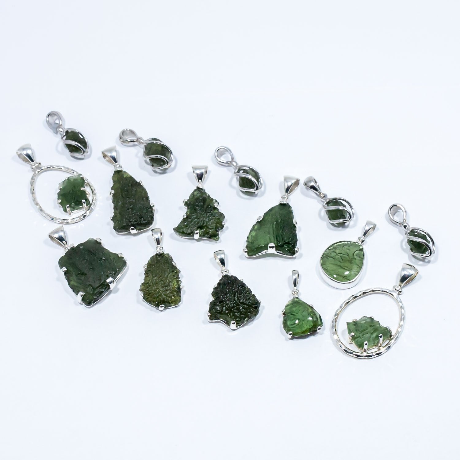 the moldavite pendants to choose from for the moldavite pendant necklace.
